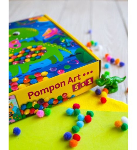 Великий набір для творчості. Pompon Art. Дракончик