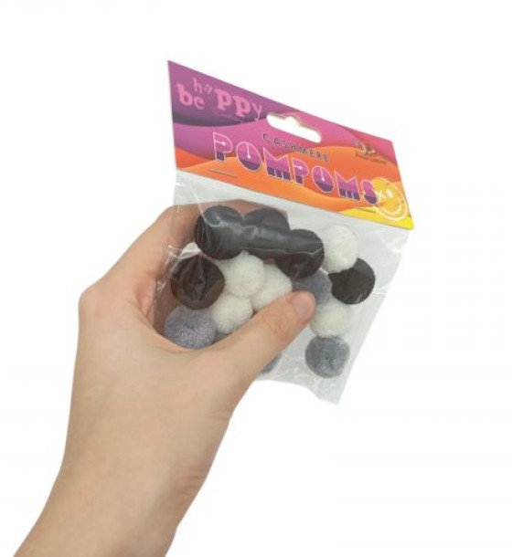 Помпони, кашемірові 2см,3 кольори,15шт