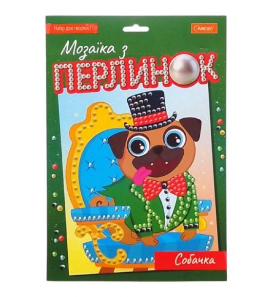 Набір для творчості "Мозаїка з перлинок - Собачка"