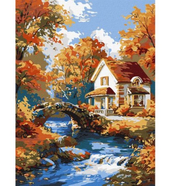 Картина по номерах "Затишок у природі" 28x40 см