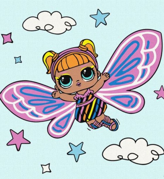 Картина за номерами "L. O. L. Surprise! O. M. G. Fairies Flutterstar" 40х40 см