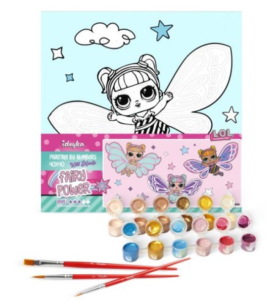 Картина за номерами "L. O. L. Surprise! O. M. G. Fairies Flutterstar" 40х40 см