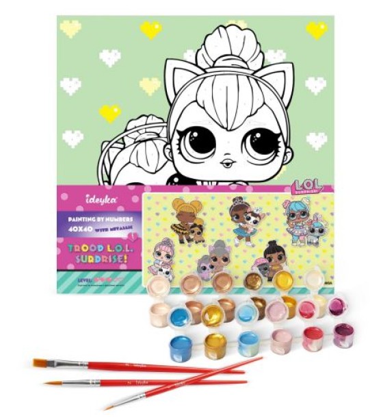 Картина за номерами "L. O. L. Surprise! TroopSurprise Kitty Queen With Kitty" 40х40 см