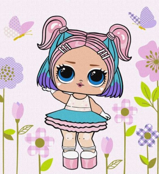 Картина за номерами "L. O. L. Surprise! Spring Bling CandyQT " 40х40 см
