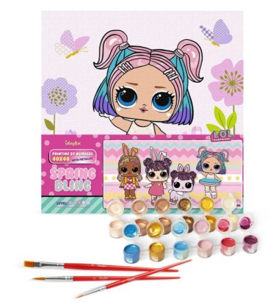 Картина за номерами "L. O. L. Surprise! Spring Bling CandyQT " 40х40 см