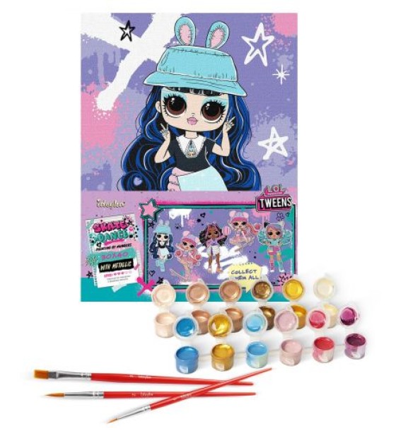 Картина по номерах "Tweens LOL Skate Dance Aya Cherry" 30х40 см