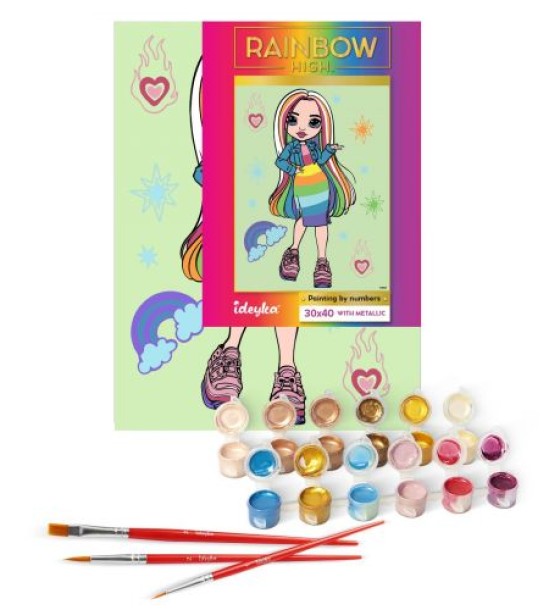 Картина по номерах "Rainbow High Amaya Raine" 30х40 см