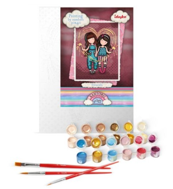Картина за номерами "Fireworks Santoro Gorjuss Collection" 30х40 см
