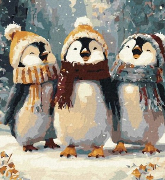 Картина за номерами - "Щасливі співи" ©art_selena_ua, 40х40см