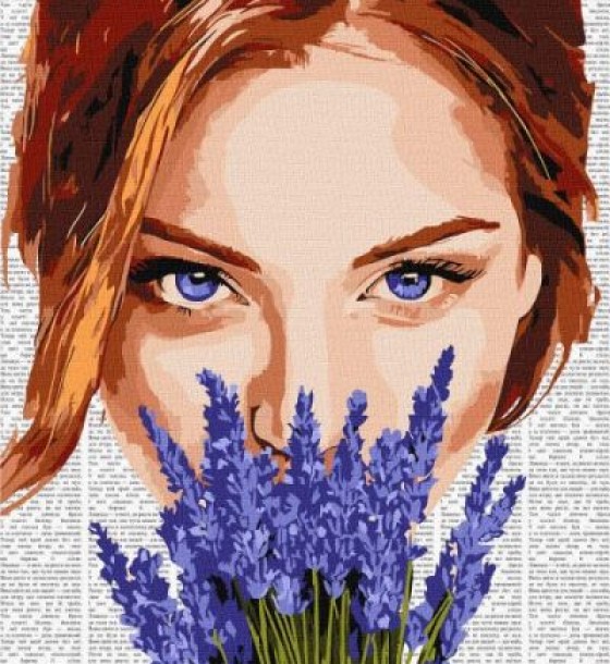 Картина за номерами - "Барвиста поезія: Лаванда" ©art_selena_ua, 40х50см