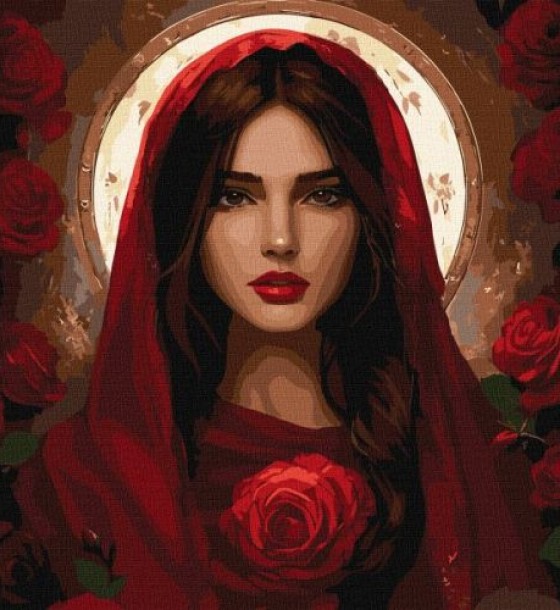 Картина за номерами - "Травнева троянда" ©art_selena_ua, 40х40см