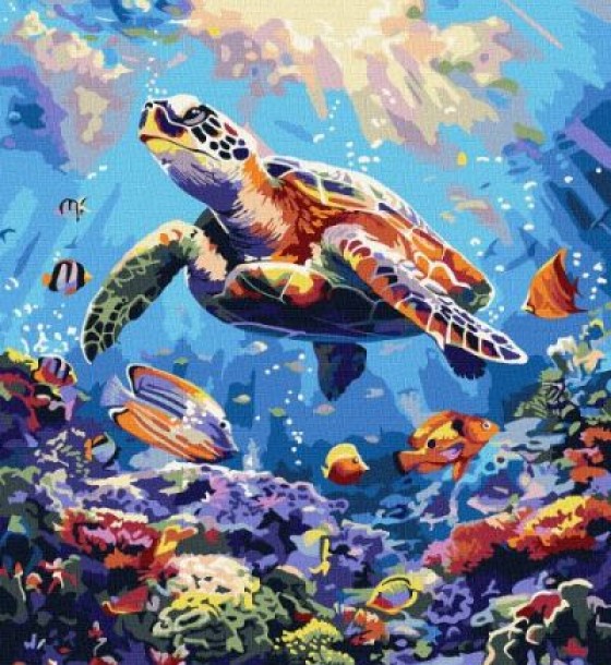 Картина за номерами - "Морський спокій" ©art_selena_ua, 40х50см