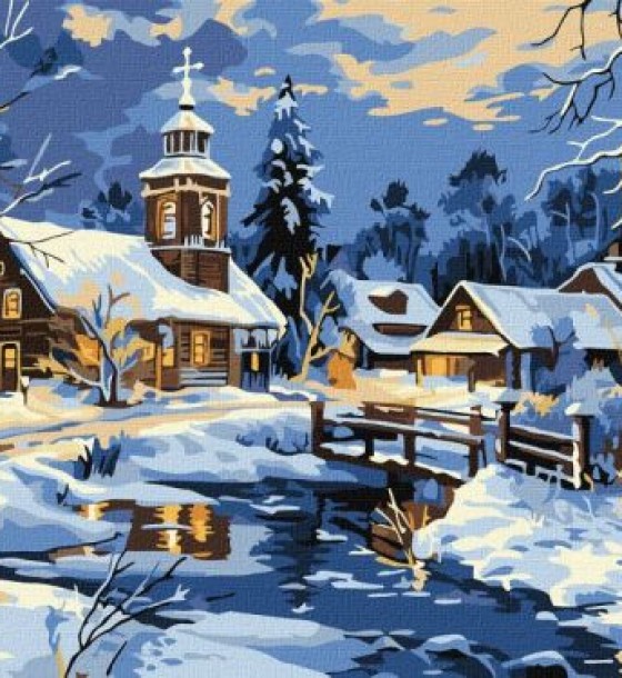 Картина за номерами - "Спокій над річкою" ©art_selena_ua, 30х40см