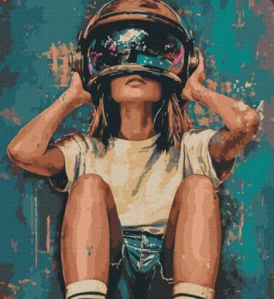 Картина за номерами - "Простір в очах" ©art_selena_ua, 40х50см