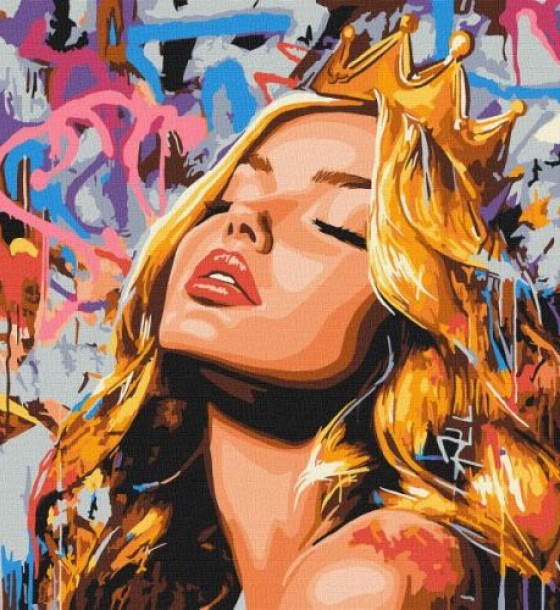Картина за номерами - "Сучасна Спляча красуня" ©art_selena_ua, 40х40см