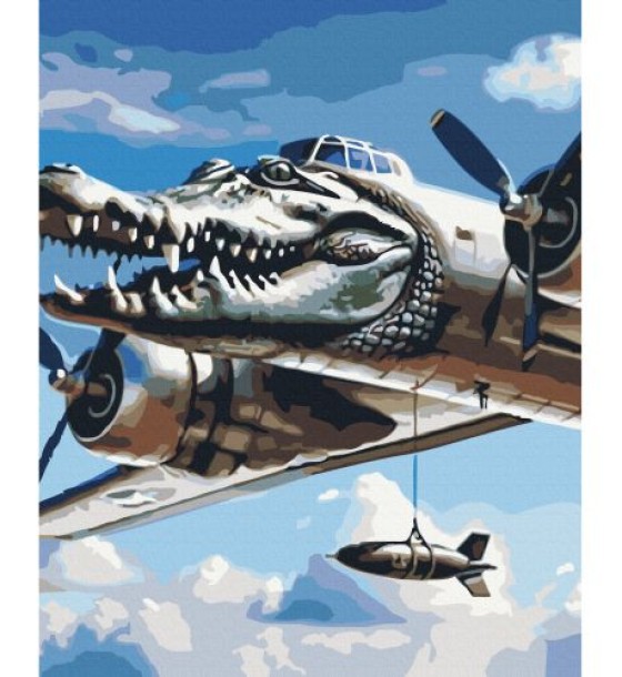 Картина по номерам "Bombardino Crocodile" 40x50 см.