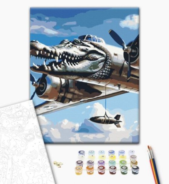 Картина по номерам "Bombardino Crocodile" 40x50 см.