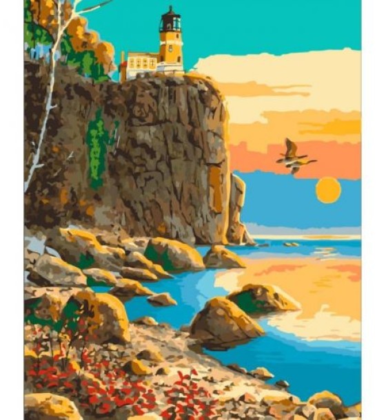 Картина за номерами "Маяк Спліт-Рок" 40x50 см
