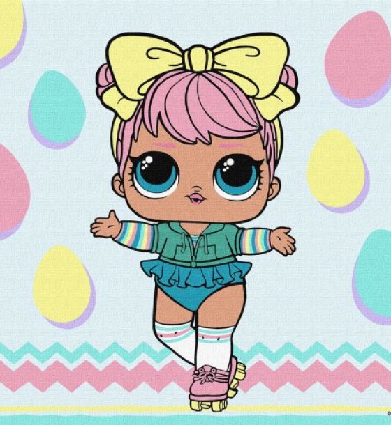 Набір для розпису по номерах для дітей "L.O.L. Surprise! Spring Bling DAWN" 30х30см