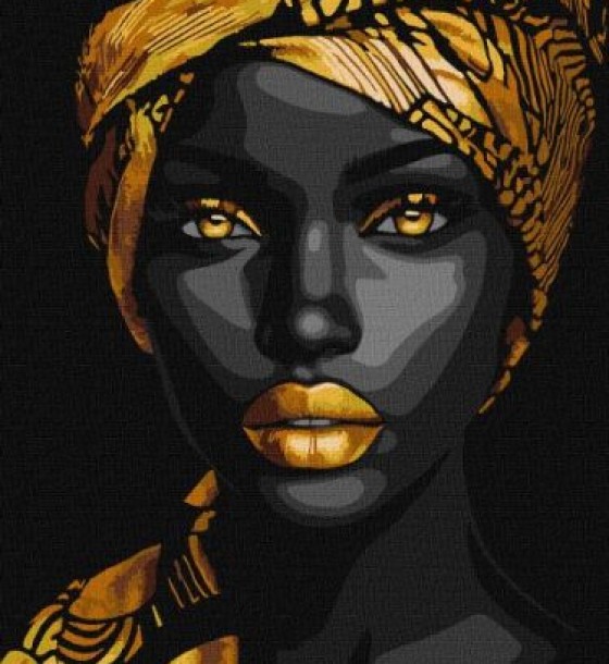 Картина за номерами - Золота витонченість з фарбами металік extra ©art_selena_ua