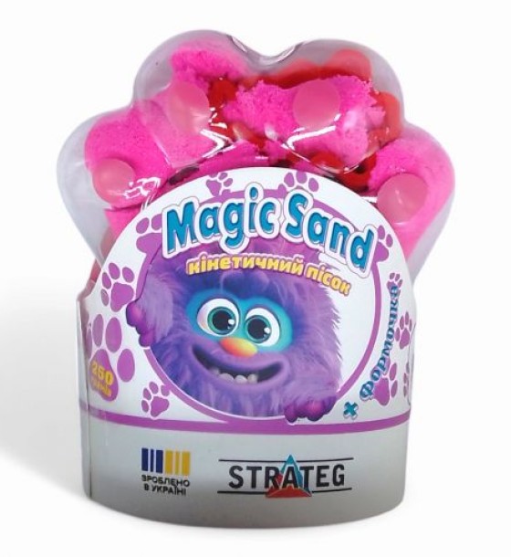 Кінетичний пісок "Magic Sand. Лапка", 250 г (рожевий)