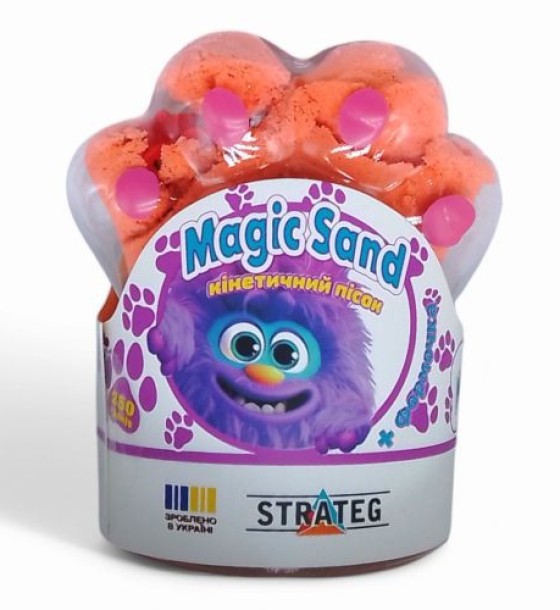 Кінетичний пісок "Magic Sand. Лапка", 250 г (помаранчевий)