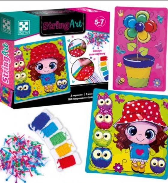 Набір для творчості Vladi Toys cтрінг арт. Сонячна прогулянка.VT4501-20 (укр)