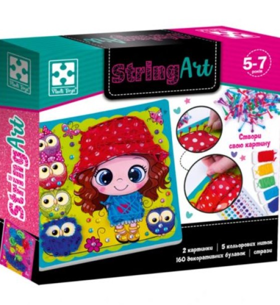 Набір для творчості Vladi Toys cтрінг арт. Сонячна прогулянка.VT4501-20 (укр)