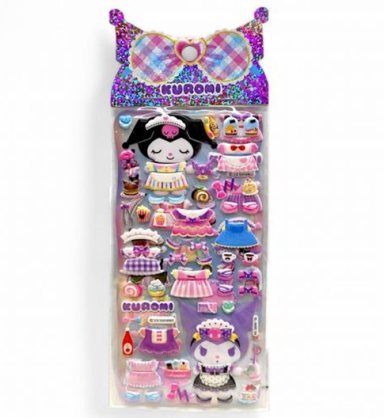 Наліпки "Аніме Санріо (Sanrio) Куромі (Kuromi)", мікс видів