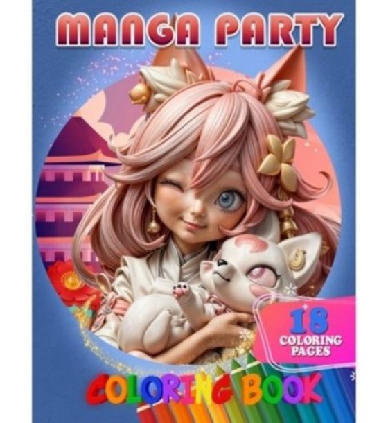 Розмальовка "Manga Party" 18 малюнків