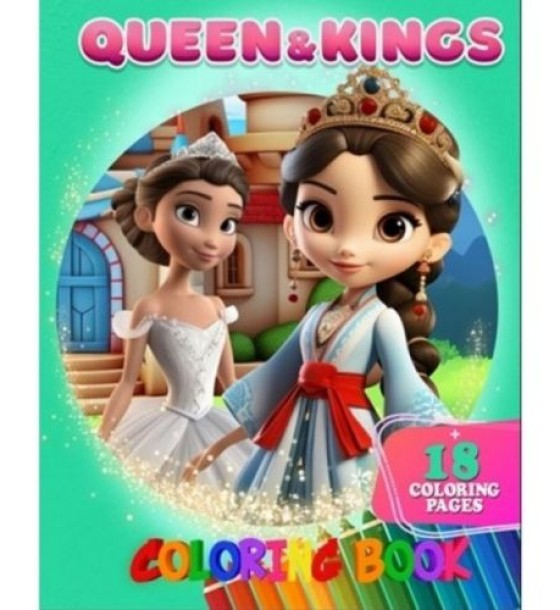 Розмальовка "Queen&Kings" 18 малюнків