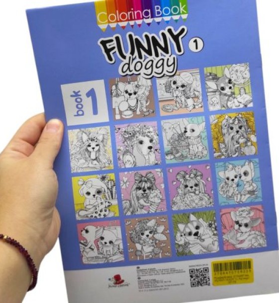 Розфарбовка,210х297 мм, (FUNNY DOGY 1)