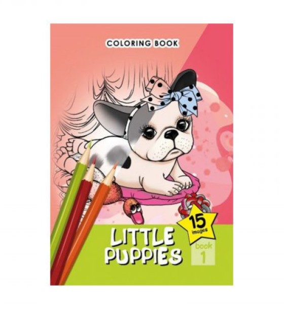 Розфарбовка,А5 (LITTLE PUPPIES 1)