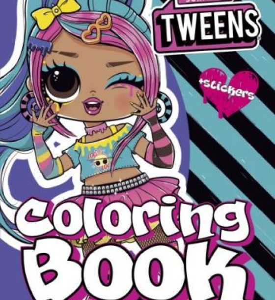 Книжка-розмальовка зі стікерами "Tweens Emma Emo"