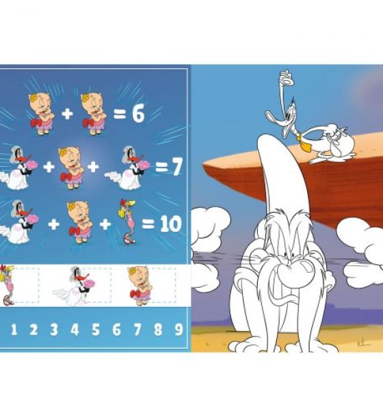 Розмальовка WB "Looney Tunes: Веселий кролик" зі стікерами
