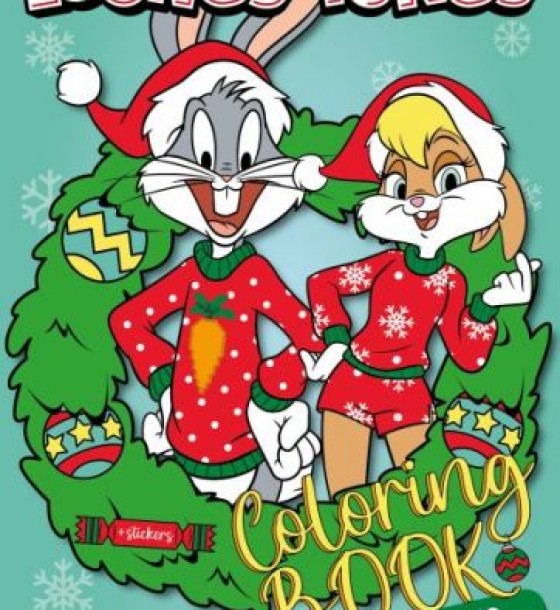 Книжка-розмальовка зі стікерами - Looney Tunes: Щасливого Різдва! ©Warner Bros.