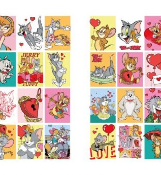 Книжка-розмальовка зі стікерами - Tom and Jerry: День Святого Валентина ©Warner Bros.