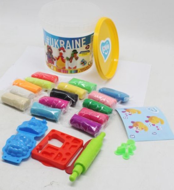 Набір для ліплення "#Ukraine Lovin", 15 кольорів