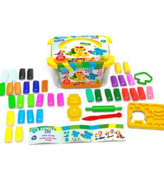 Набір тіста для ліплення "Zoo animals box"