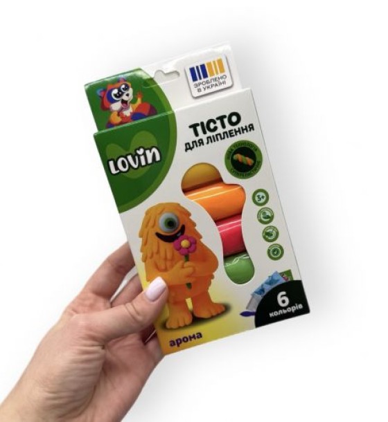 Набір для ліплення з тістом "Lovin Aroma Dough", 6 кольорів
