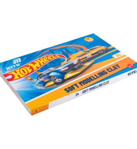 Пластилін восковий, 24 кольори, 480 г. HW
