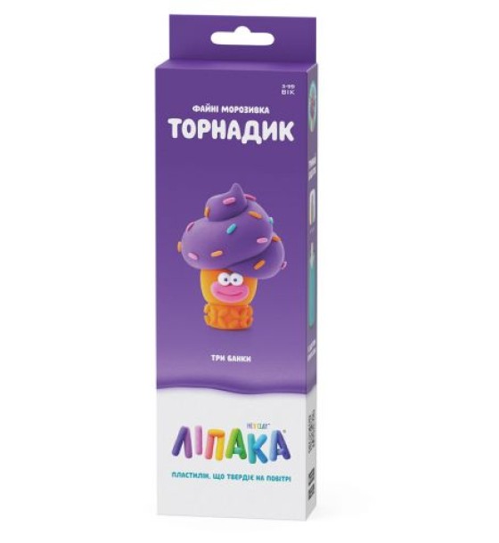 Набір самозатвердівающого пластиліну Ліпака – Файні морозивка: Торнадик