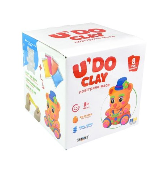 Набір для творчості (повітряний пластилін) "Ведмідь UʼDO Clay"