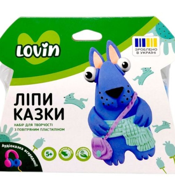 Набір для творчості з повітряним пластиліном "ЛіпиКазки" (ВОВЧИК)