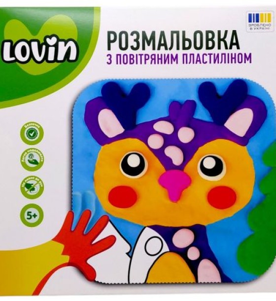 Розмальовка з повітряним пластиліном (ОЛЕНЬ)