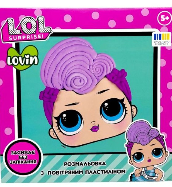 Розмальовка пластиліном "L.O.L. Surprise!" (MISS PUNK)