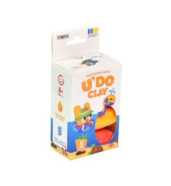 Набір для творчості UʼDO Clay 5 шт, брикет 10 г (МОРЯК)