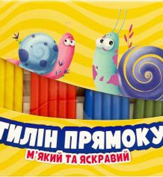 Пластилін прямокутний (6 кольорів у наборі)