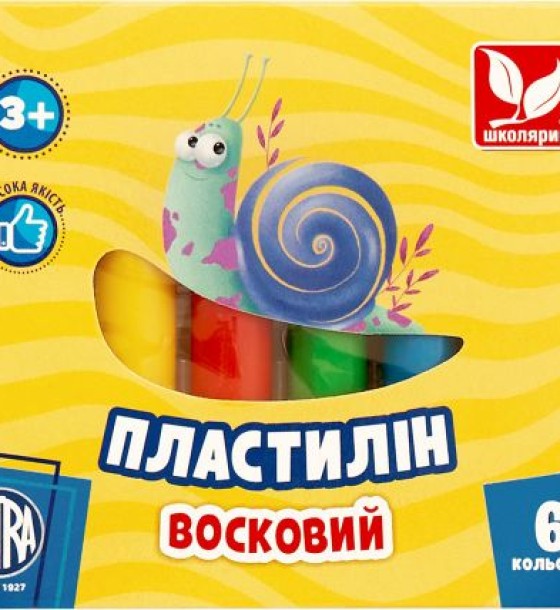 Пластилін круглий (6 кольорів в наборі)