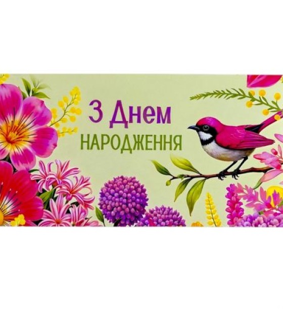 Конверт вітальний (для грошей) набір 10 шт